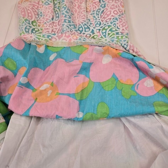 Lilly Pulitzer Lottie Salisbury Lace Rainbow Dress‎ Women's SIZE 0 Strapless - Picture 4 of 9
